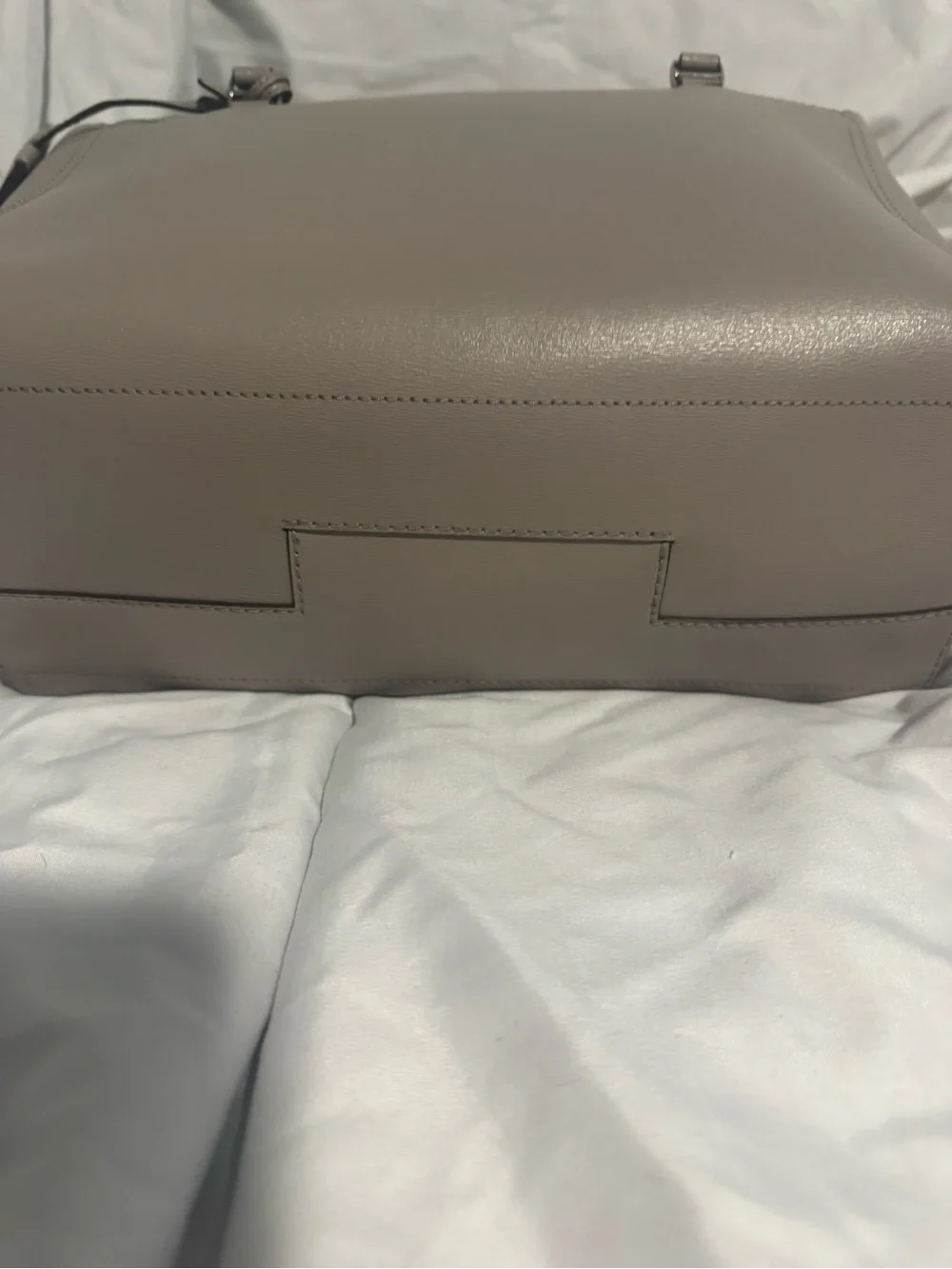 Tory Burch Parker Taupe Leather Top-Handle Bag